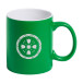 Covory green white mug 