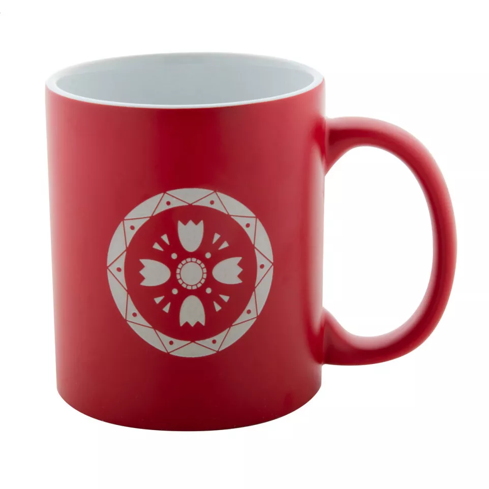 Covory red white mug 