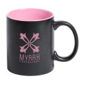 Bavary pink black mug 