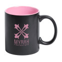 Bavary pink black mug 