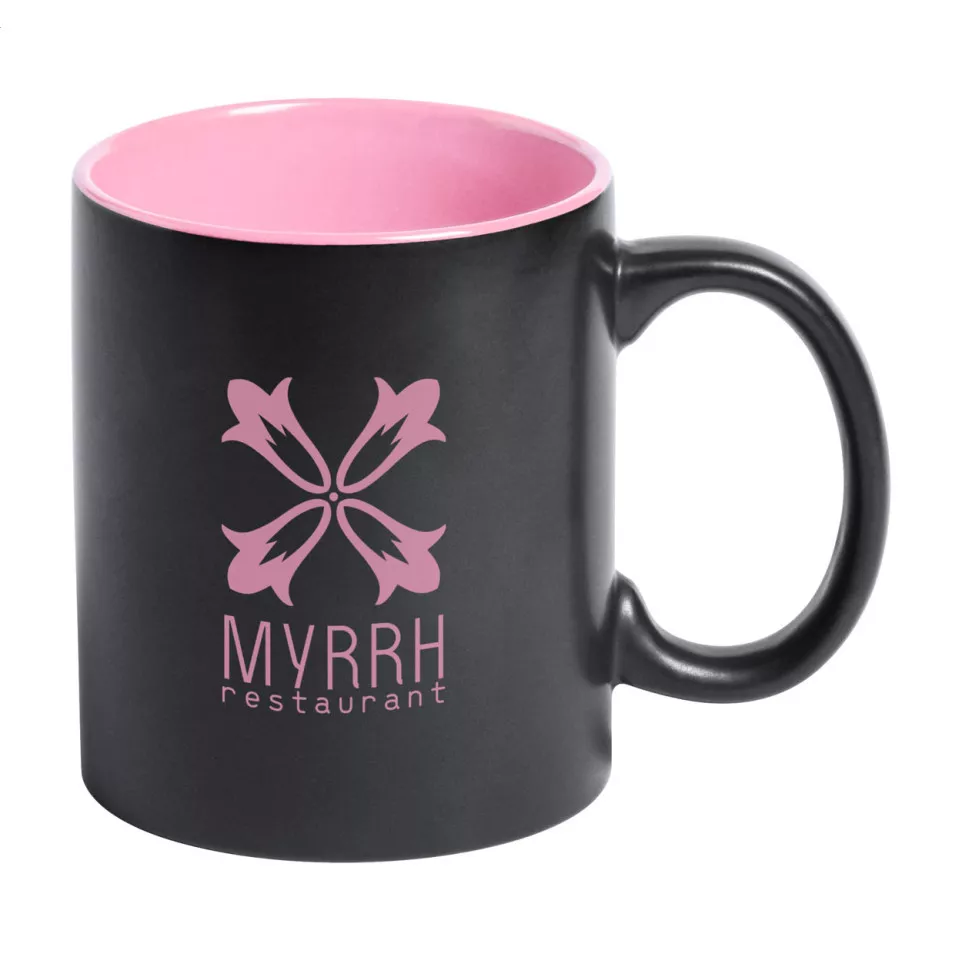 Bavary pink black mug 
