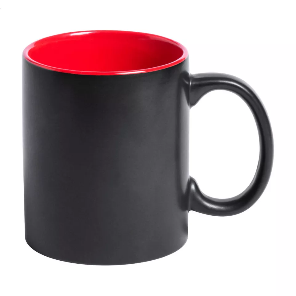 Bavary red black mug 