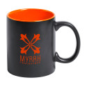 Bavary orange black mug 
