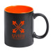 Bavary orange black mug 
