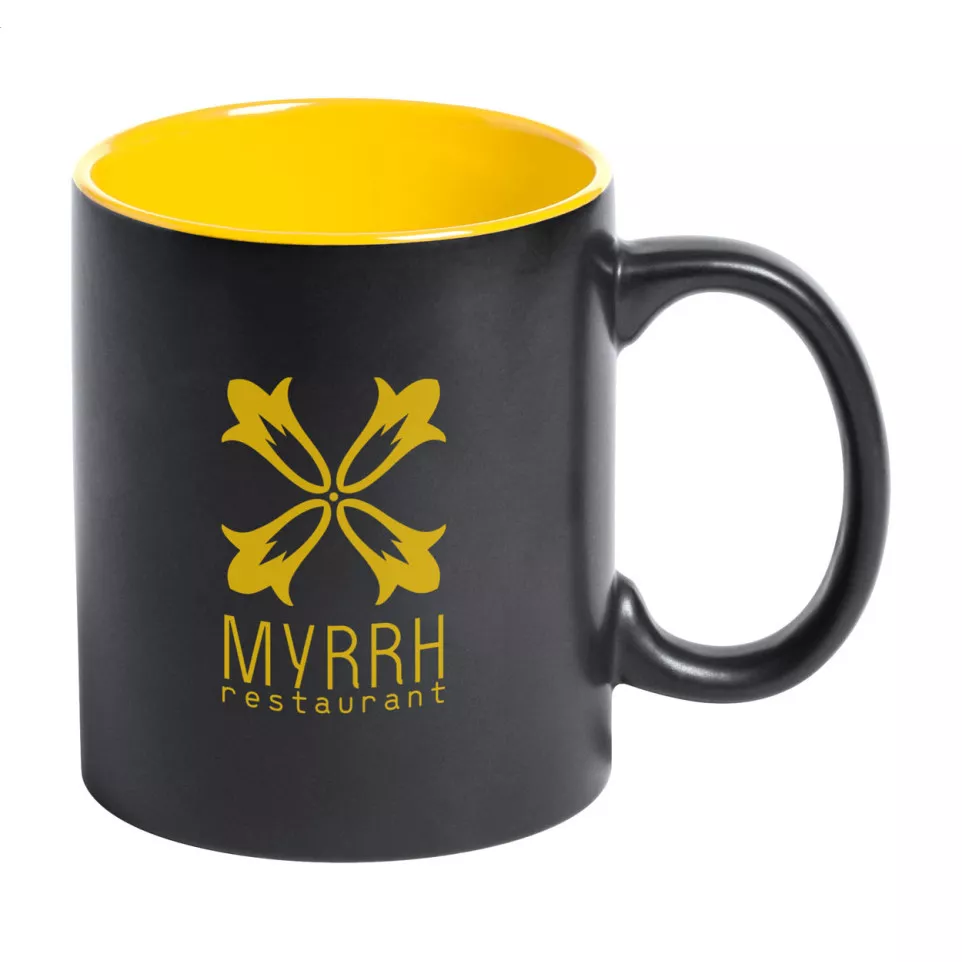 Bavary yellow black mug 