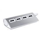 Wudge silver white USB hub 