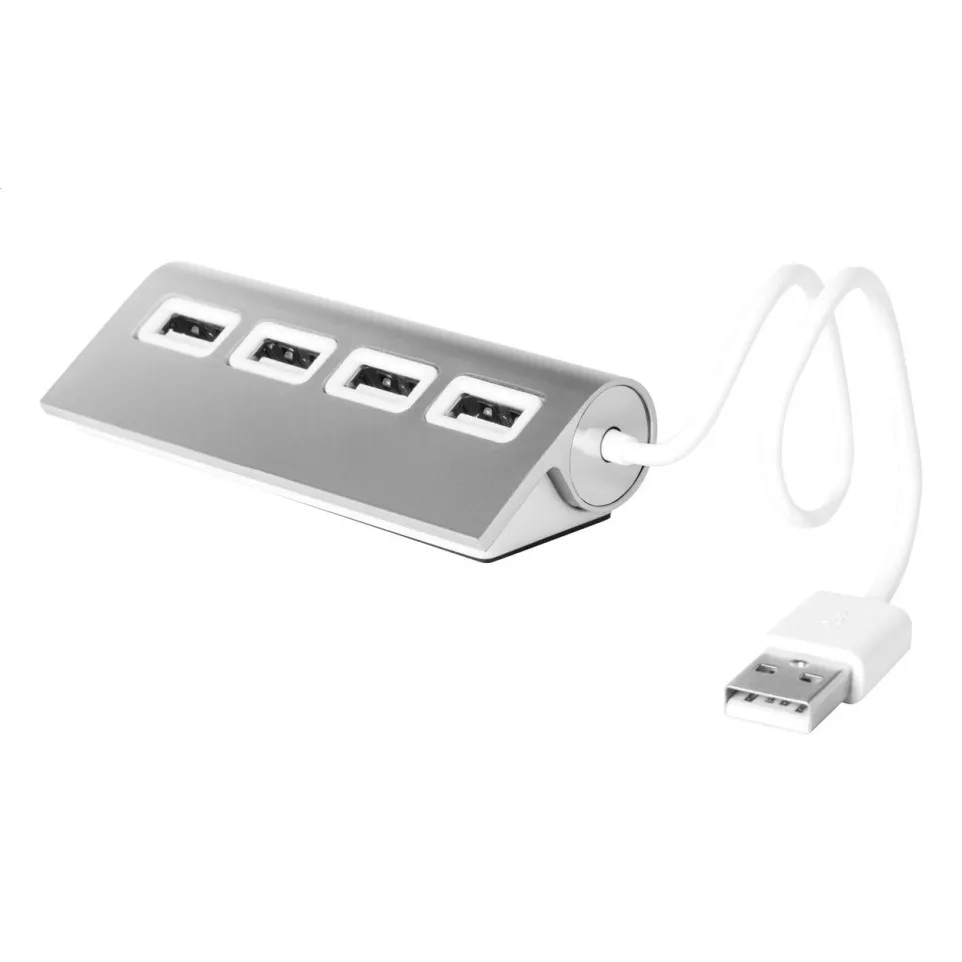 Wudge silver white USB hub 