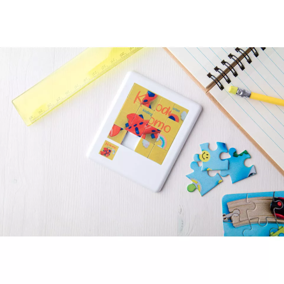 Melanie blanc  mini-puzzle coulissant 