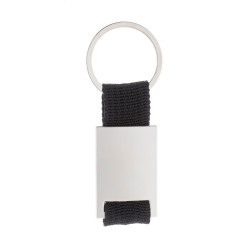 Poxil black silver keyring 
