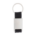 Poxil black silver keyring 