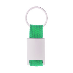 Poxil green silver keyring 
