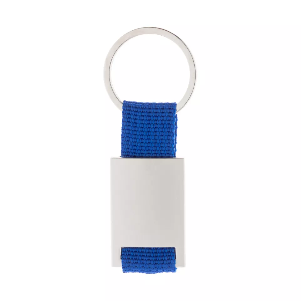 Poxil blue silver keyring 