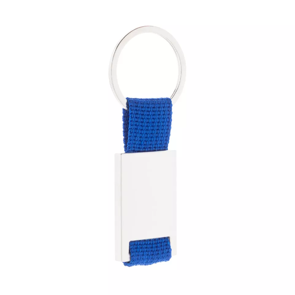 Poxil blue silver keyring 