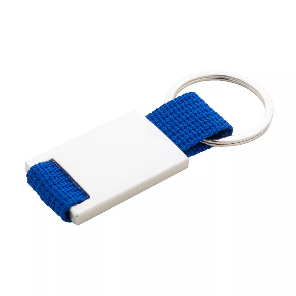 Poxil blue silver keyring 