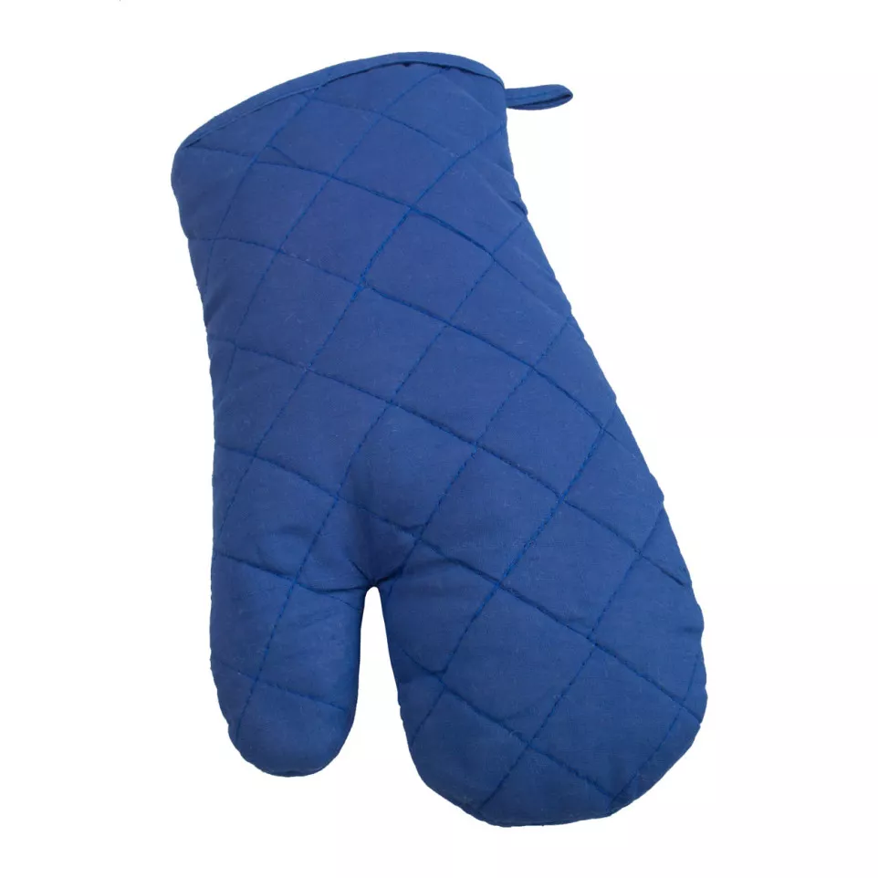 Challah blue  oven mitt 