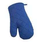Challah blue  oven mitt 