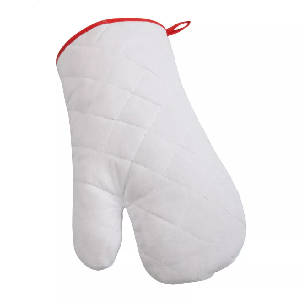 Challah white  oven mitt 