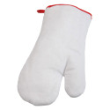 Challah white  oven mitt 