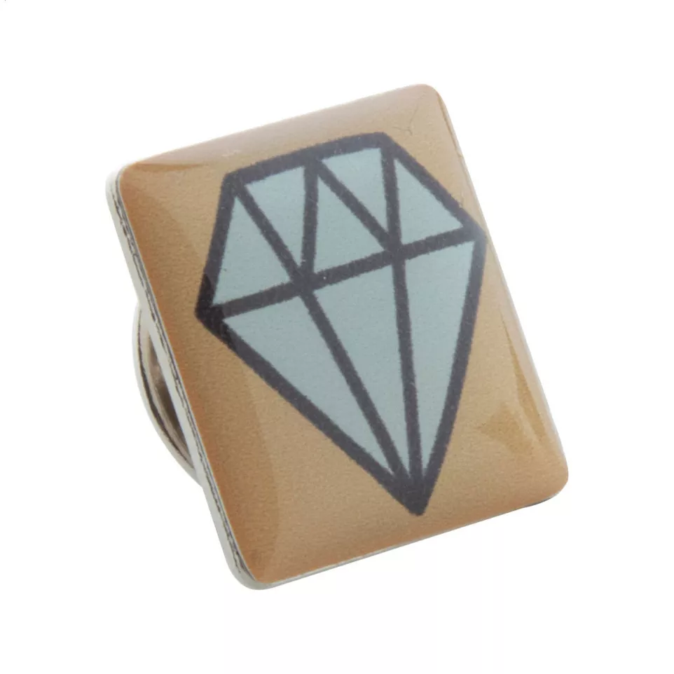 Lark zilver  metalen badge 