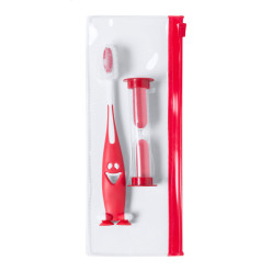 Toothie red  toothbrush set 