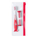 Toothie red  toothbrush set 
