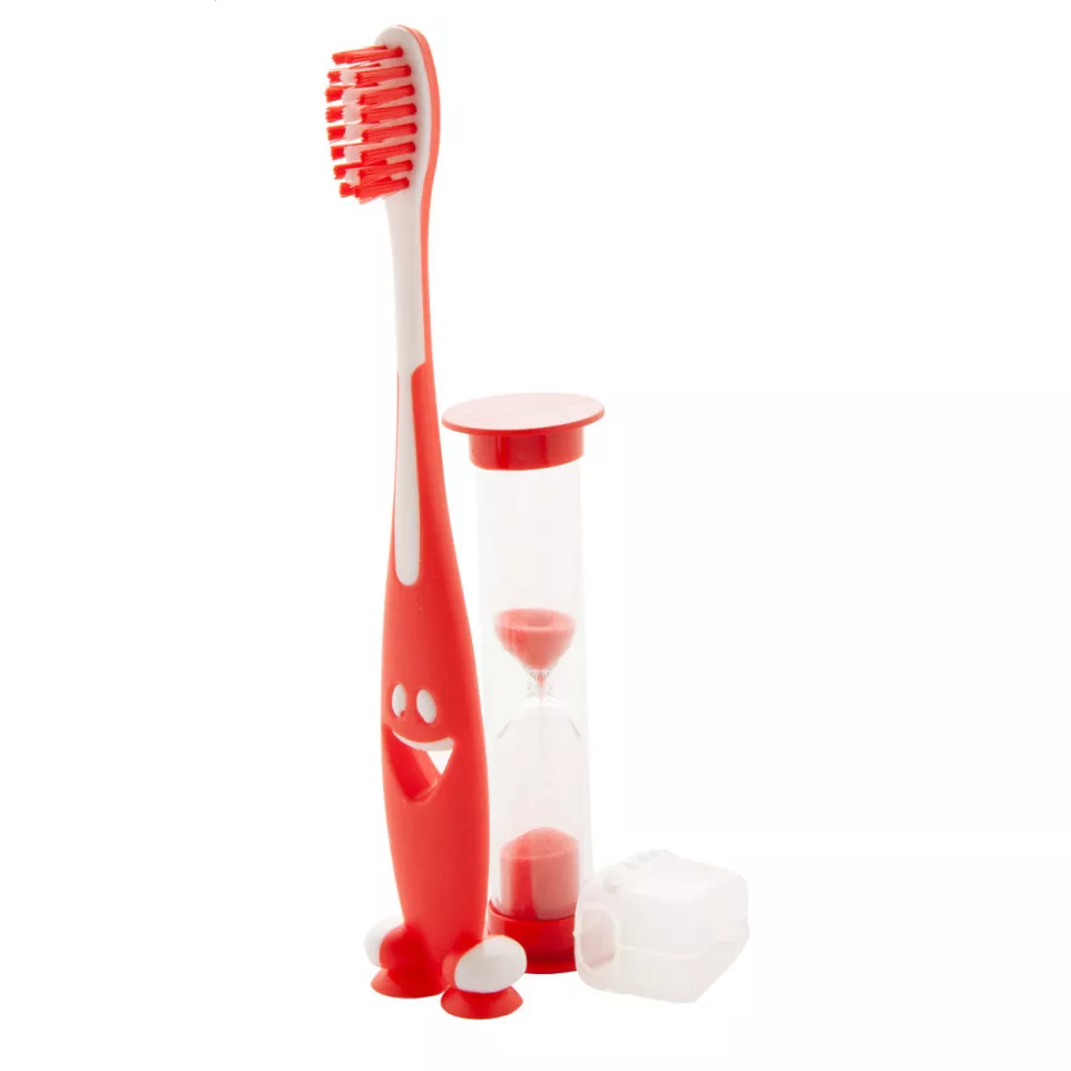 Toothie rood  tandenborstel set 