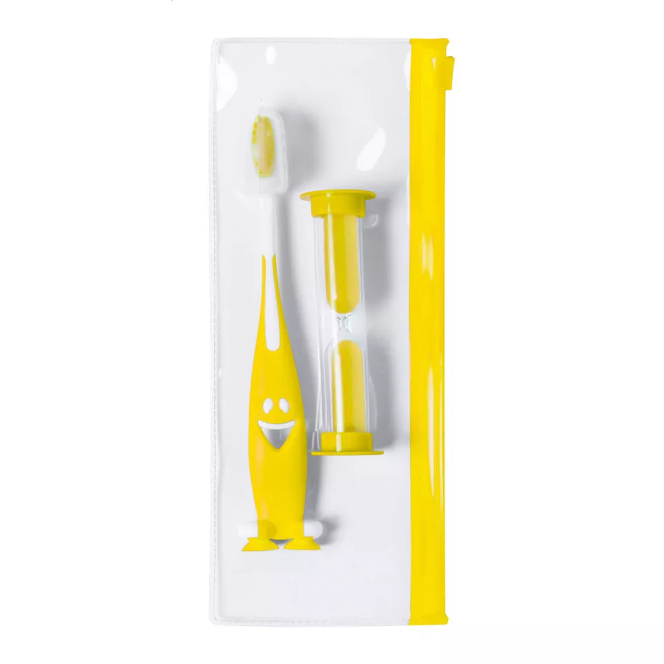 Toothie jaune  set brosse à dents 