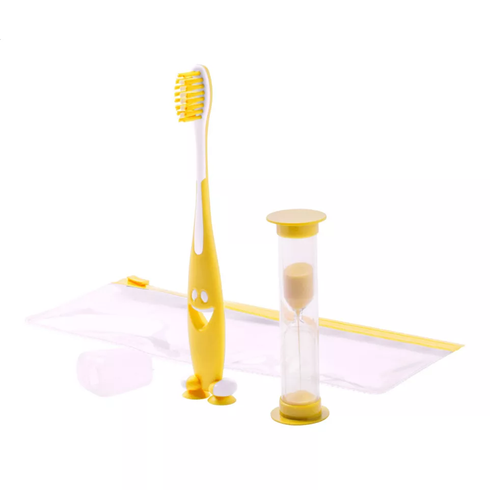 Toothie jaune  set brosse à dents 