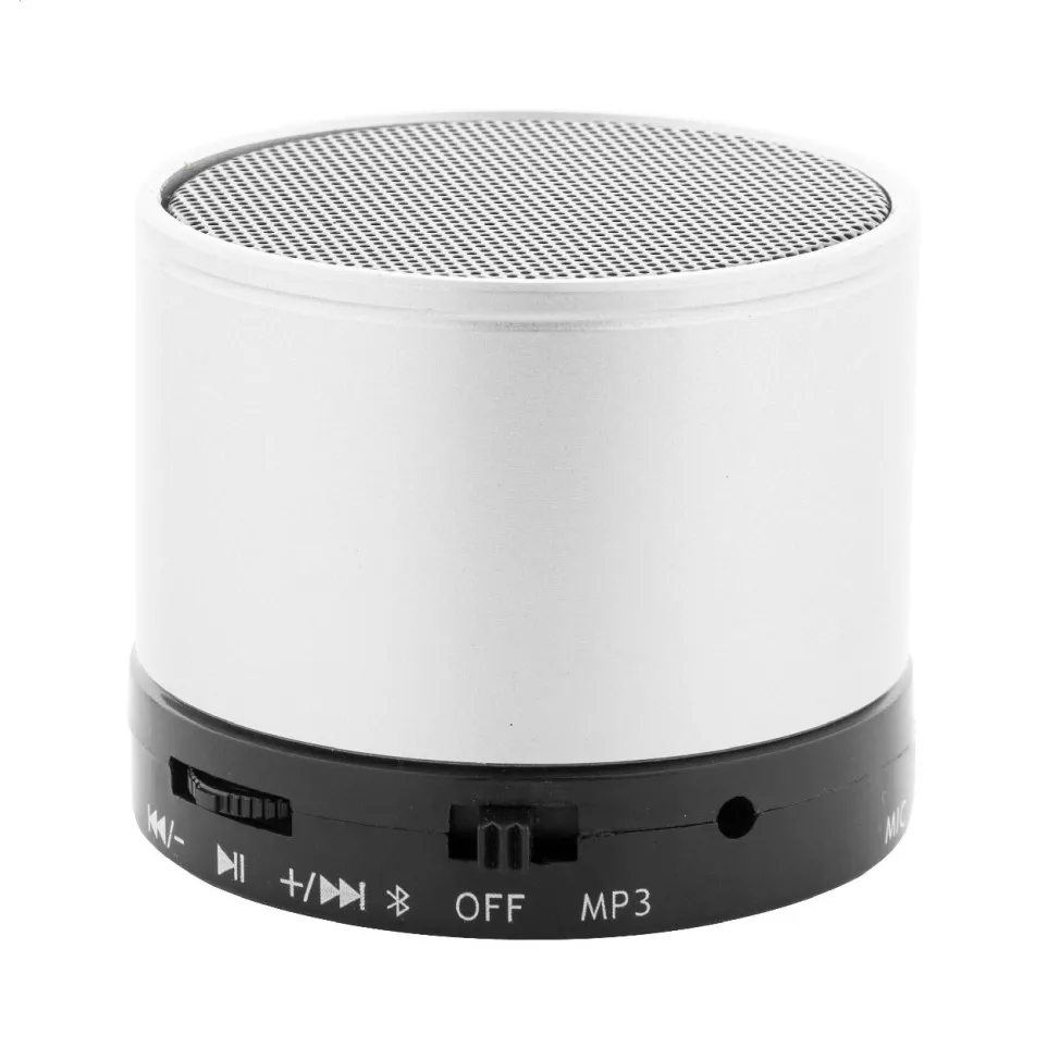 Decibel silver  wireless speaker 