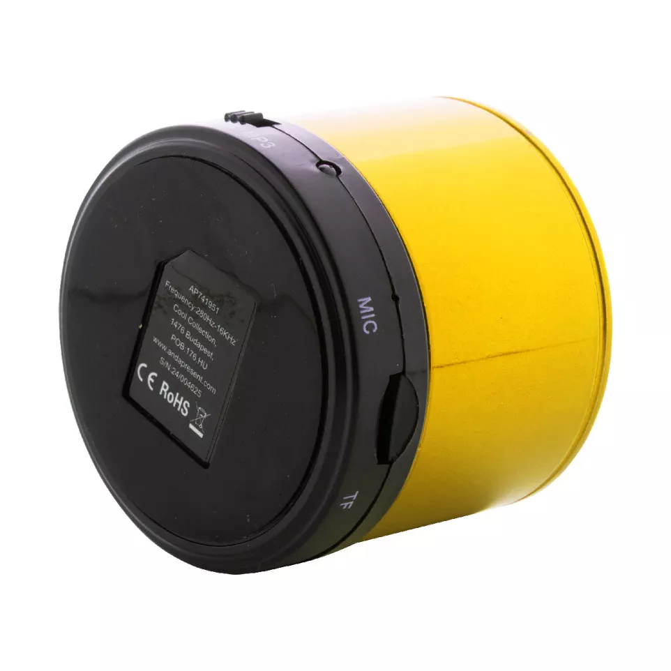 Decibel yellow  wireless speaker 