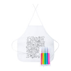 Yolen white  colouring apron 
