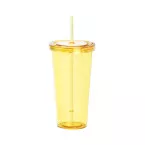 Combler jaune  Gobelet en plastique 