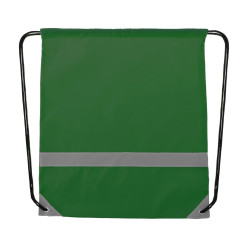 Vidraw green  reflective drawstring bag 