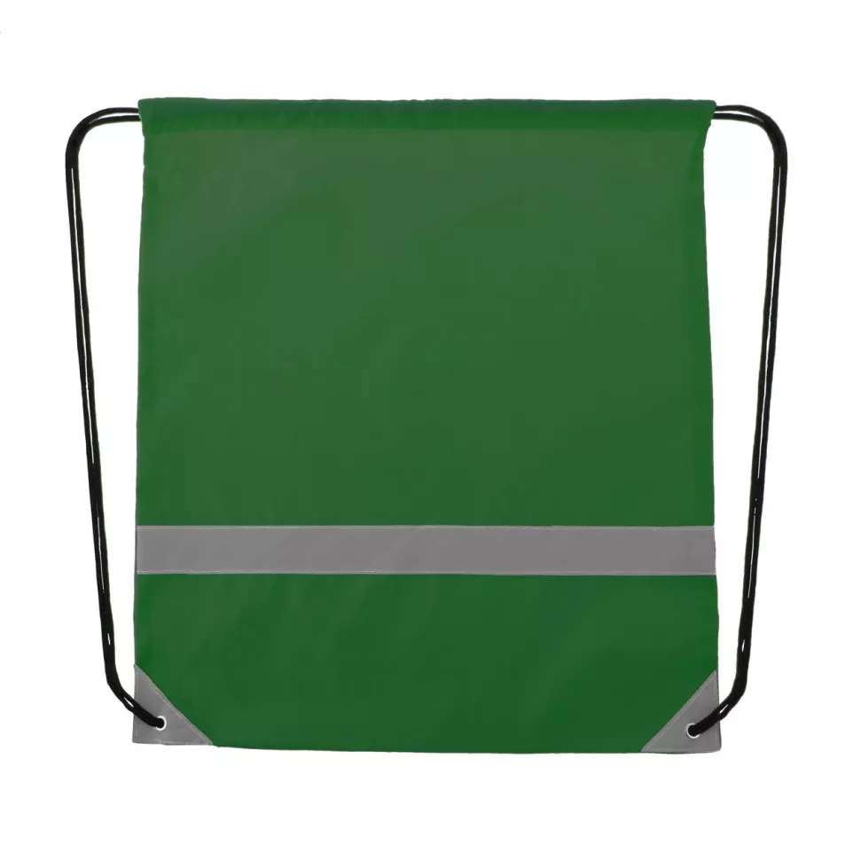 Vidraw green  reflective drawstring bag 