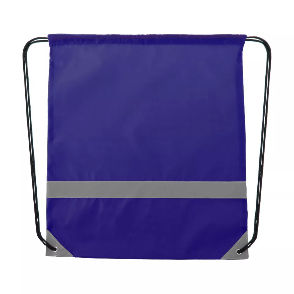 Vidraw blue  reflective drawstring bag 
