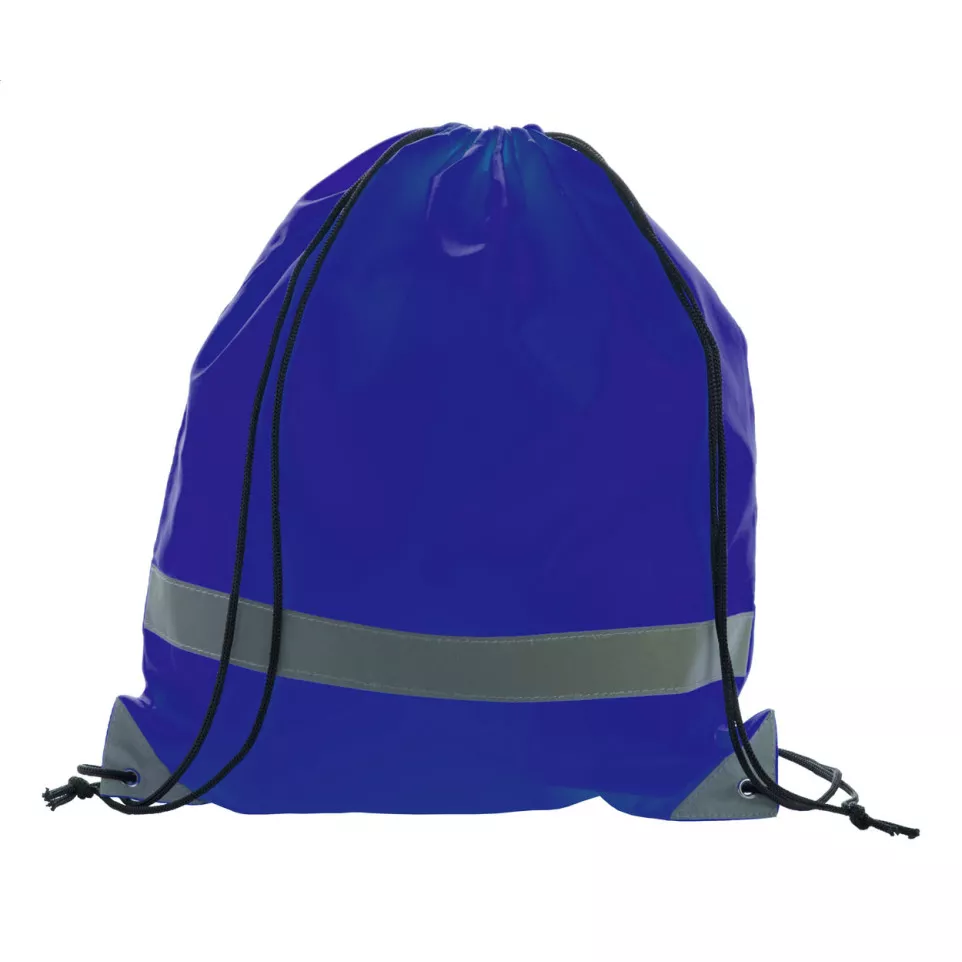 Vidraw blue  reflective drawstring bag 