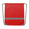 Vidraw red  reflective drawstring bag 