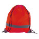Vidraw red  reflective drawstring bag 