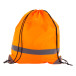 Vidraw orange  reflective drawstring bag 