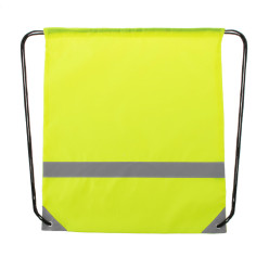 Vidraw yellow  reflective drawstring bag 