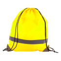 Vidraw yellow  reflective drawstring bag 