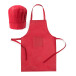 Mincok red  chef set for kids 