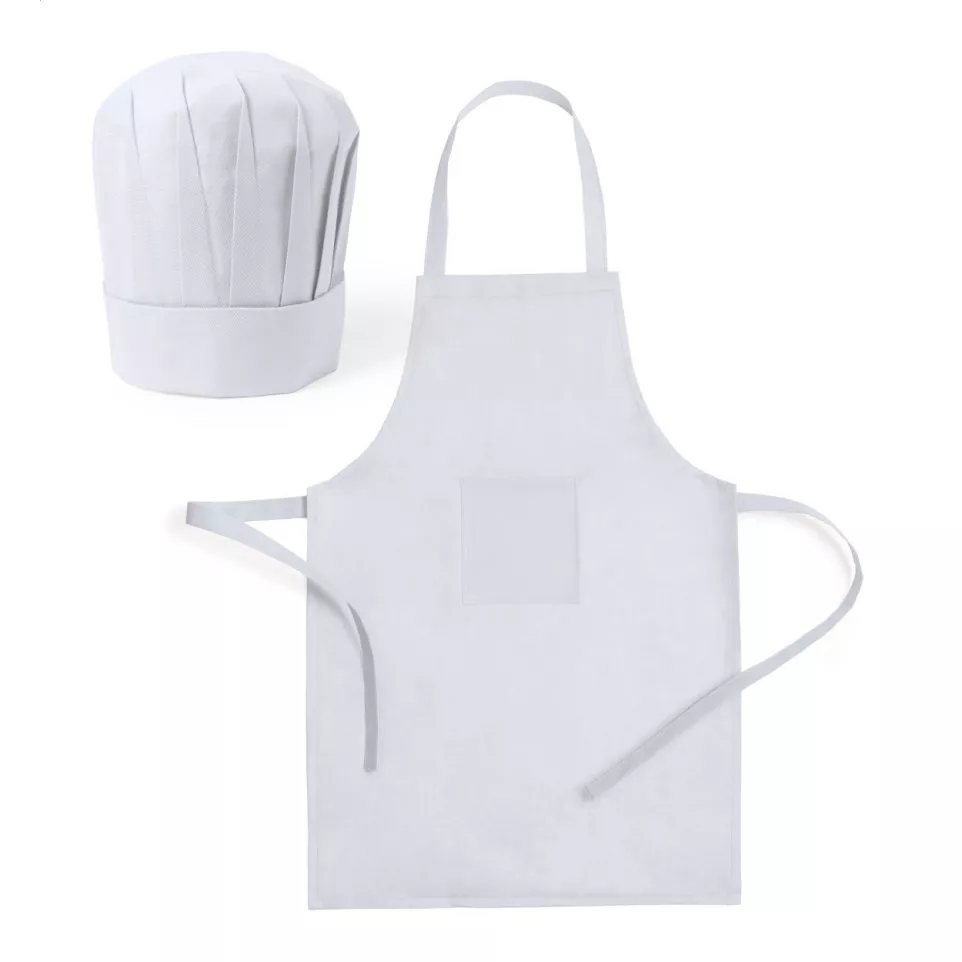 Mincok white  chef set for kids 
