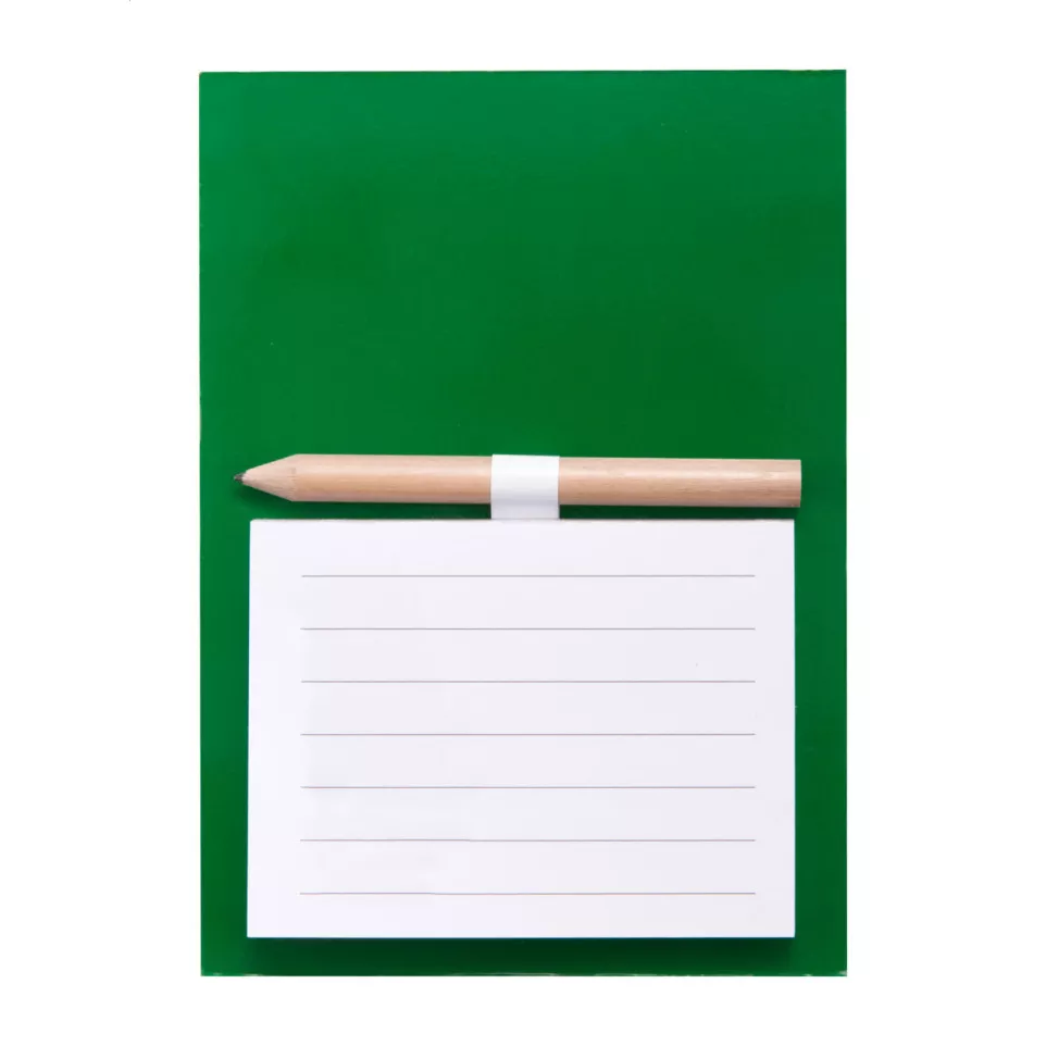 Pecfri green  magnetic notepad 
