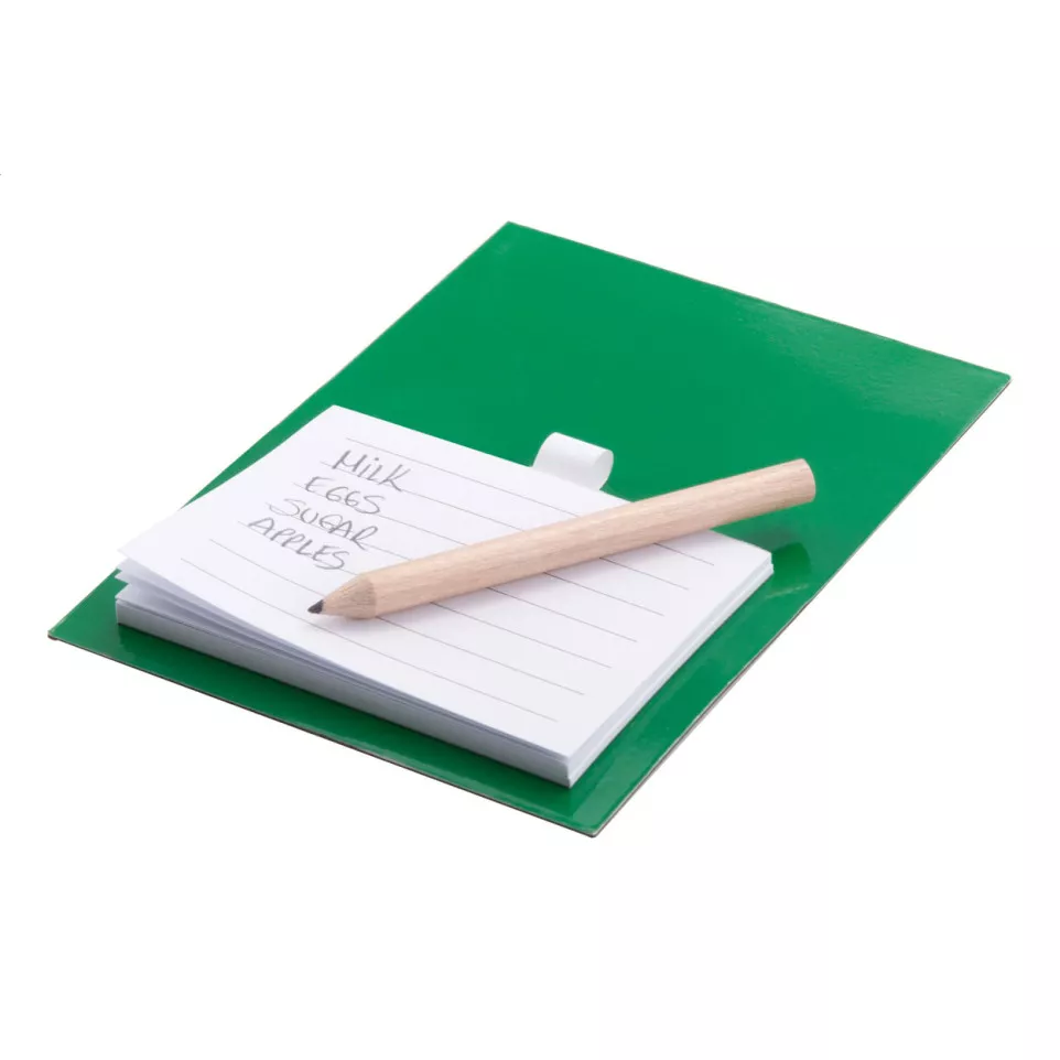 Pecfri groen  magnetisch notitieblok 