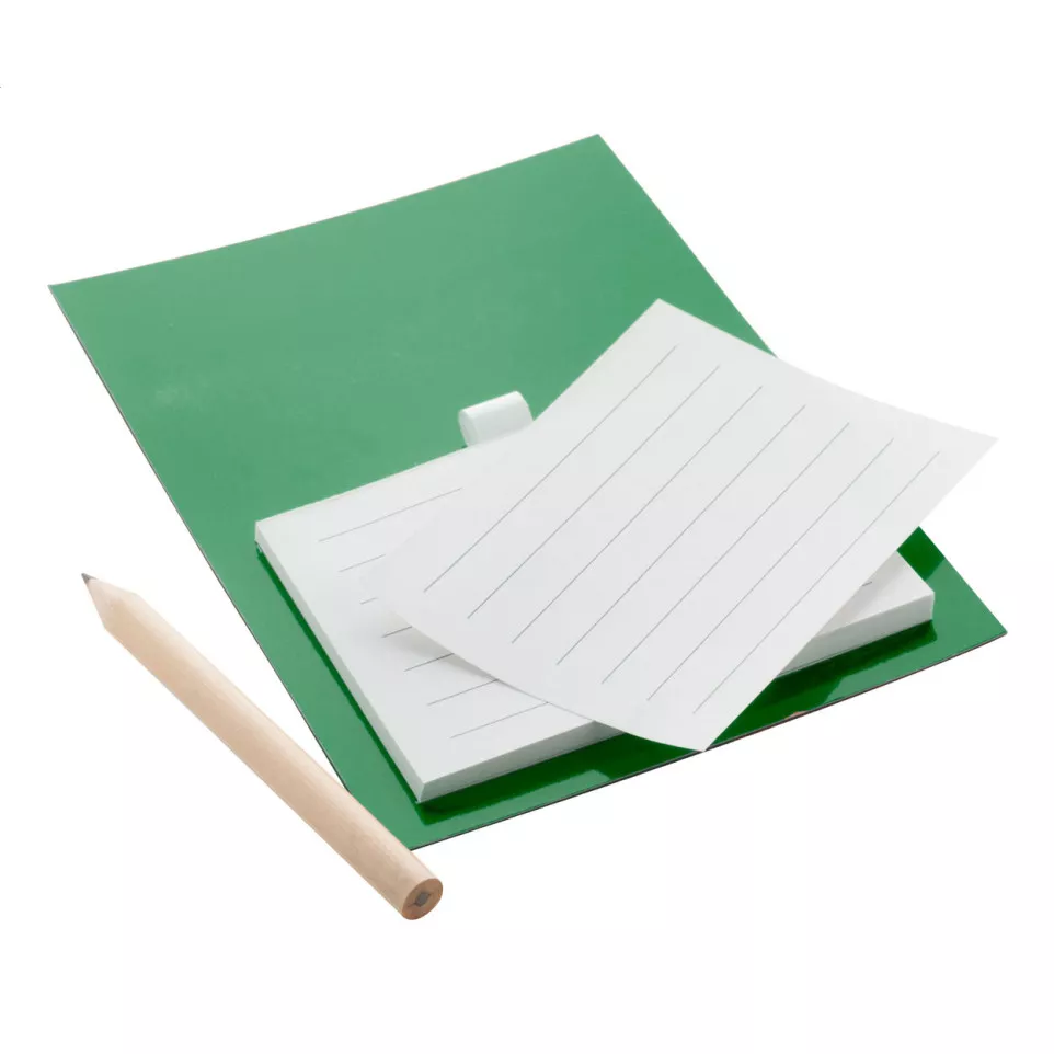Pecfri groen  magnetisch notitieblok 