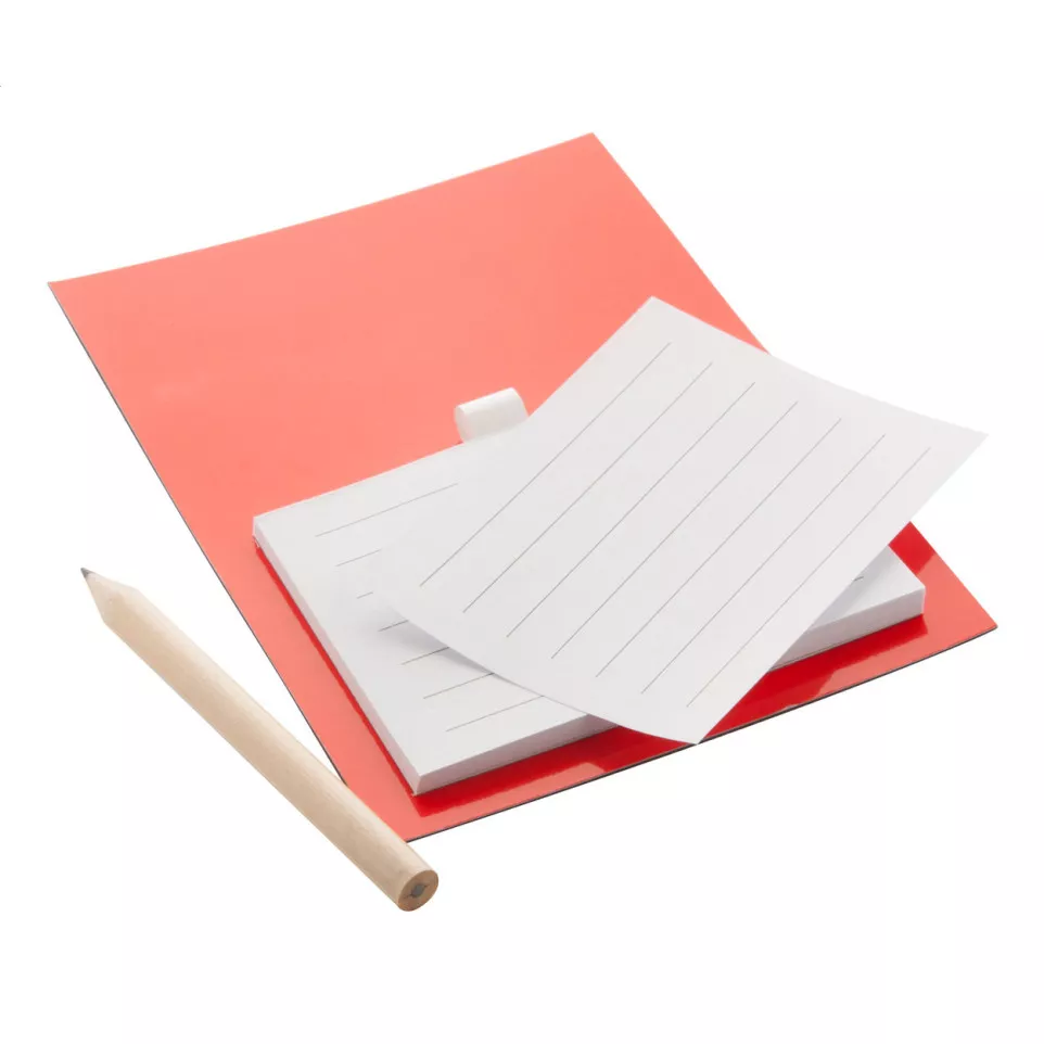 Pecfri rood  magnetisch notitieblok 