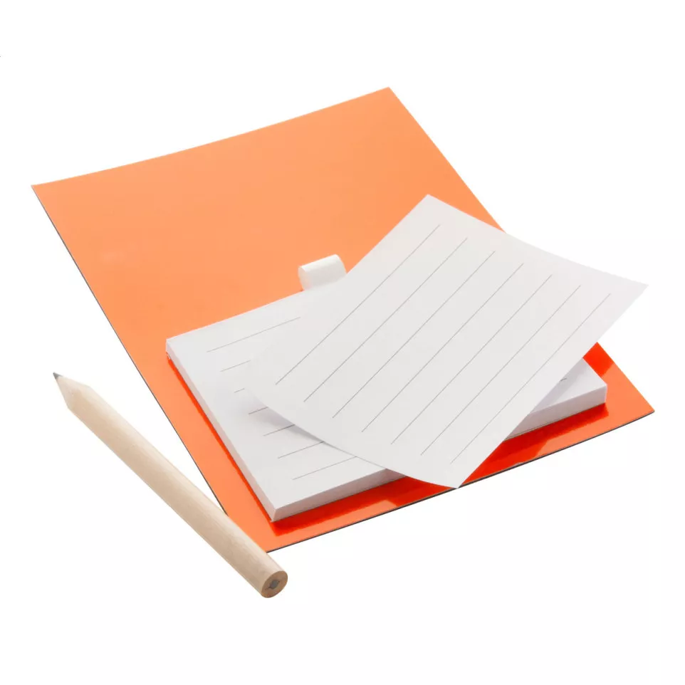 Pecfri orange  magnetic notepad 