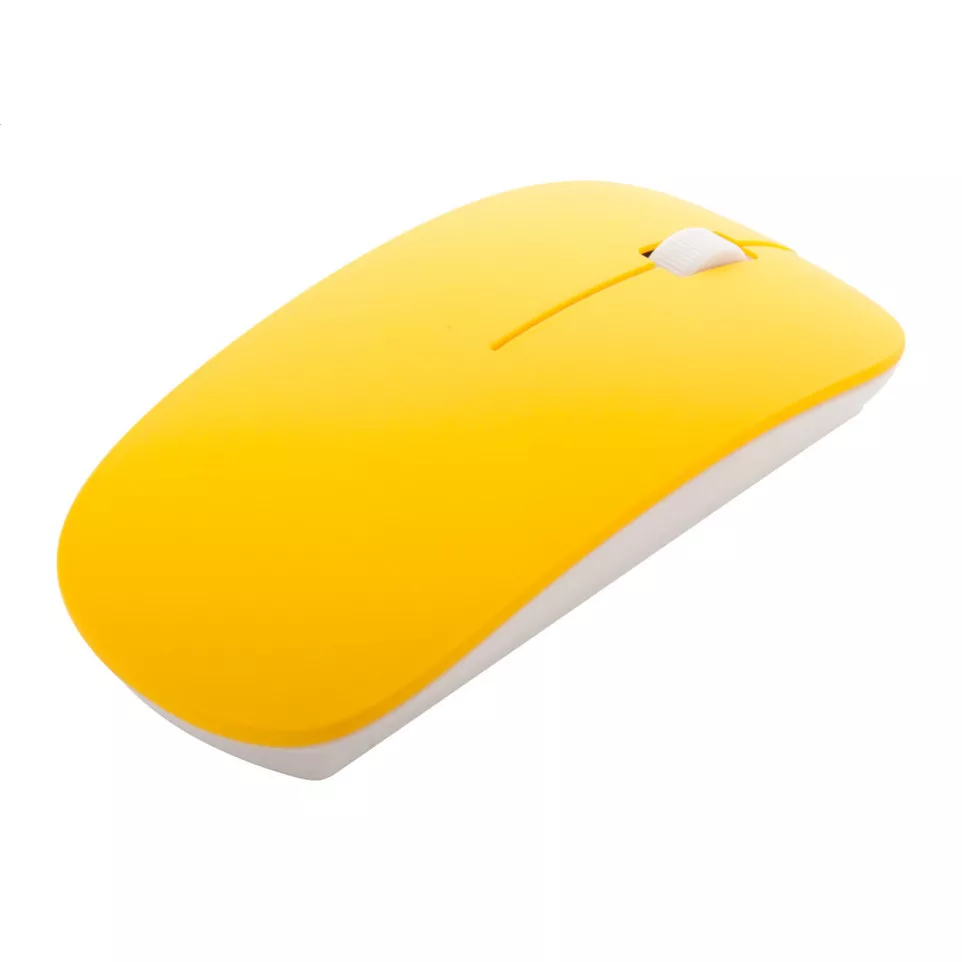 Jovale yellow white optical mouse 