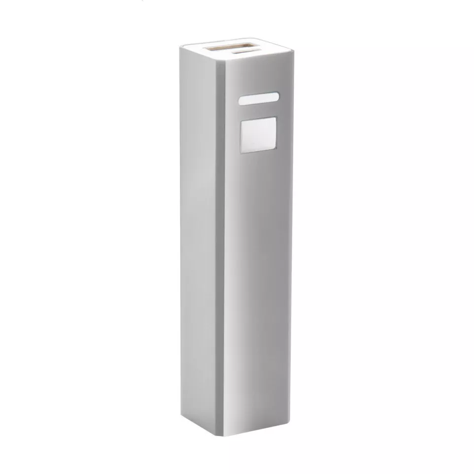Balzur silver  USB power bank 